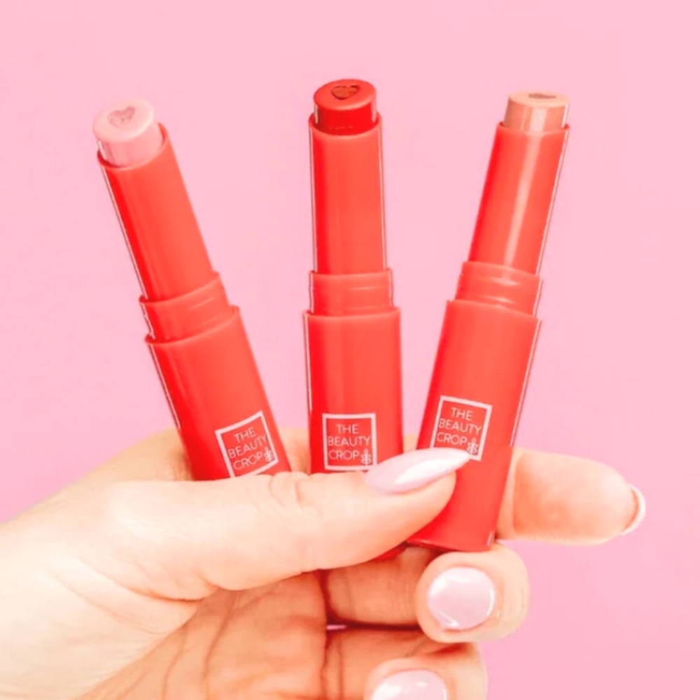 Set of 3 Cherry Oui Cherie Matte Lipsticks Rouge, Nue, & Rose The Beauty Crop